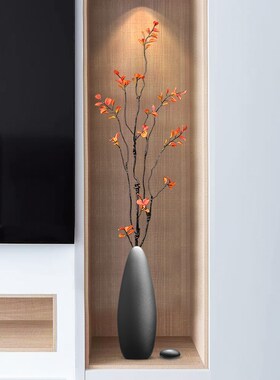 中古侘寂风玄关时来运转花瓶摆件电视柜J壁龛细长装饰乔迁新家礼