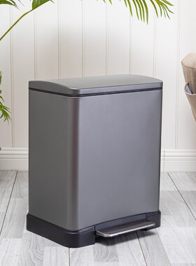 朗艺垃圾桶家用不锈钢大容量20升30升45K升厨房用美容院吸臭8868
