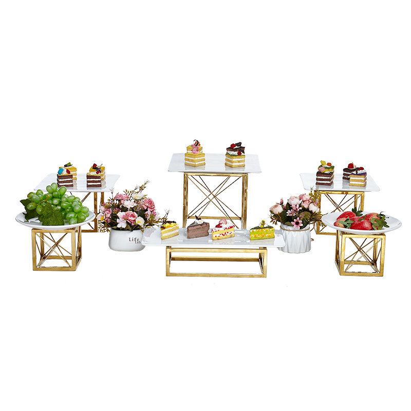 创意金色甜品拉丝摆件展示架自助餐冷餐宴会R蛋糕点心茶歇摆台,餐饮具,果盆/果盘/果篮,淘宝优惠券,粉丝福利购,淘宝优惠卷