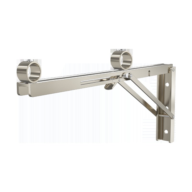 304折叠晾衣杆隐形三角架w阳台晾衣杆神器墙壁挂式侧装不锈钢衣架