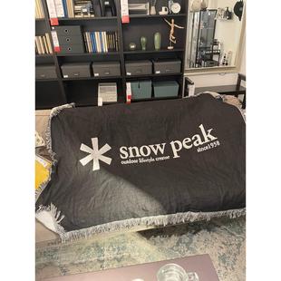 peak黑底匹克毯户外室内布置休闲毯床头毯装 snow 饰地毯沙发盖毯