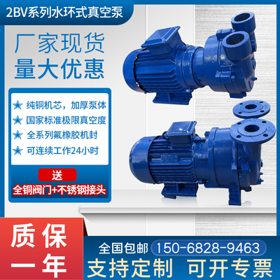 2BV水环式真空泵工业用带水箱 高真空水循环SK系列真空泵压缩机