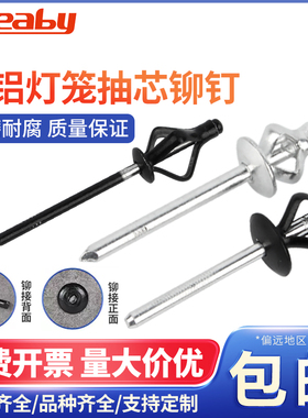 灯笼抽芯铆钉全铝大帽沿拉铆钉三爪卯钉黑色汽车用酒盒用拉钉铆钉