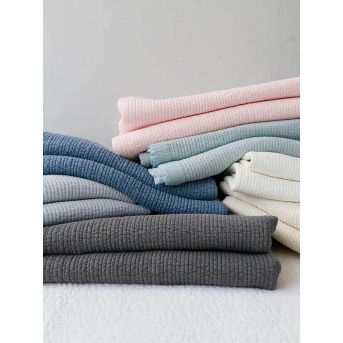 韩国进口纯棉绗缝床单人双人双面全棉两用水洗棉床盖四季通用夹棉