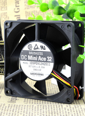 原装正品山洋 109P0912H2011 9032 9CM 12V 0.31A 风扇