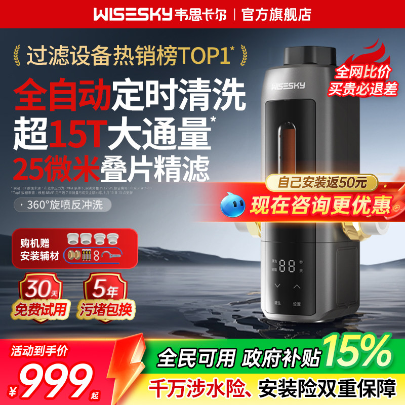 韦思卡尔15吨全自动前置过滤器