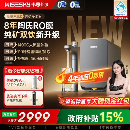 韦思卡尔黑积木3.0纯矿净水器