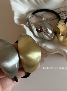 韩版不规则简约弧面弹力发绳复古时尚个性网红头绳气质百搭橡皮筋