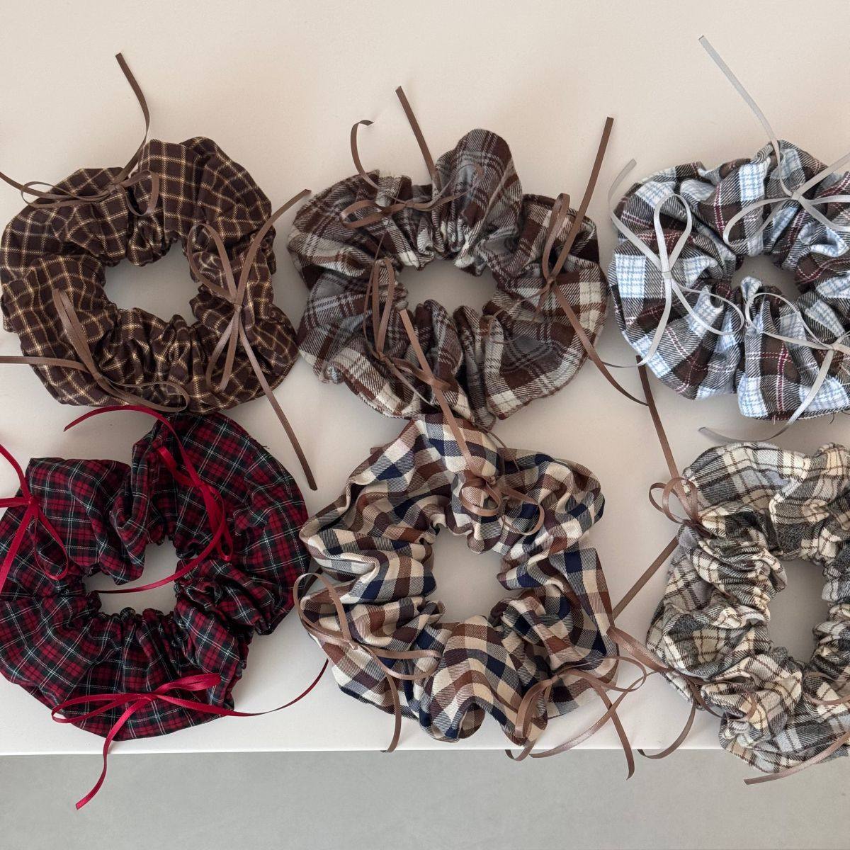 芭蕾风丝带蝴蝶结格纹发圈甜美可爱大肠圈丸子头发绳发饰新款,饰品/流行首饰/时尚饰品新,发饰,淘宝优惠券,粉丝福利购,淘宝优惠卷