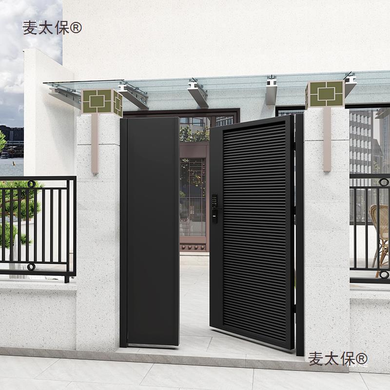 铁艺庭院大门别墅花园门户外不锈钢大门入户门单双开防盗门麦太保