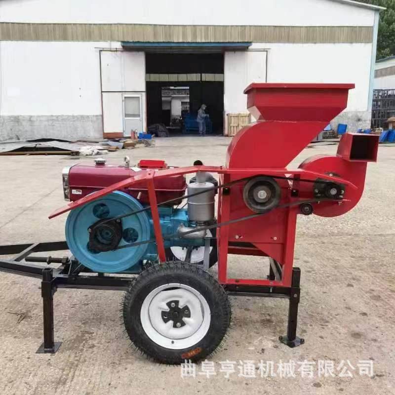 15马力柴油款玉米脱粒机干湿两用玉米脱粒机移动式苞米打粒机