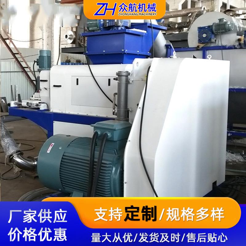 厂家塑料薄膜脱水挤干机LDPE废旧编织袋挤干塑化一体机设备