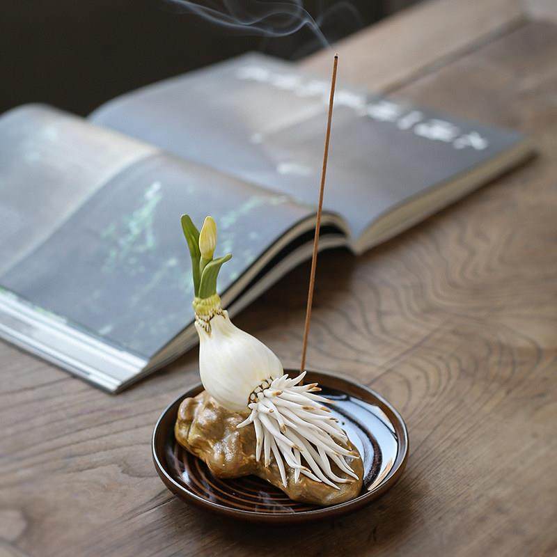 水仙花香插 手工陶瓷花香炉 线香香座室内檀香沉香 禅意茶桌摆件,家居饰品,香托/香盘/香座/香插,淘宝优惠券,粉丝福利购,淘宝优惠卷