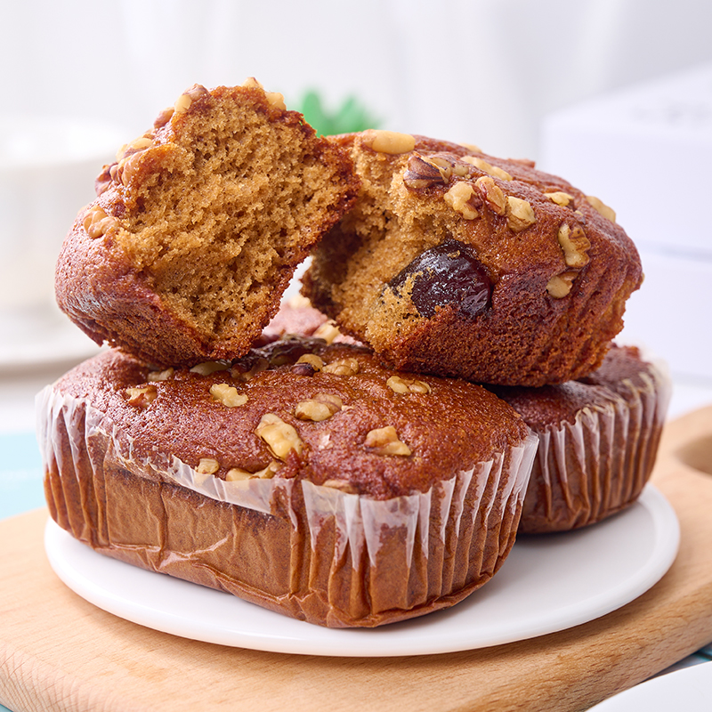 初鑫核桃枣糕营养枣泥核桃蜜枣坚果蛋糕早餐代餐速食零食整箱批发