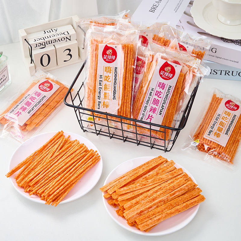 笑辣辣香脆辣条能量棒怀旧零食