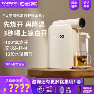 大宇瞬热式饮水机熟水机一体家用桌面台式小型饮水器凉白开 直饮