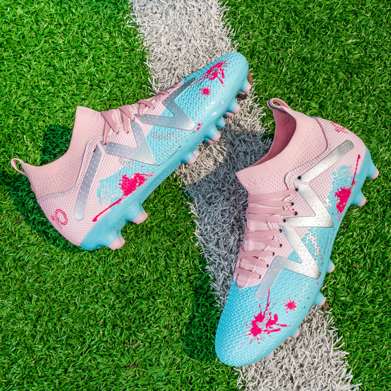 C罗刺客15透气粉色足球鞋男女X19