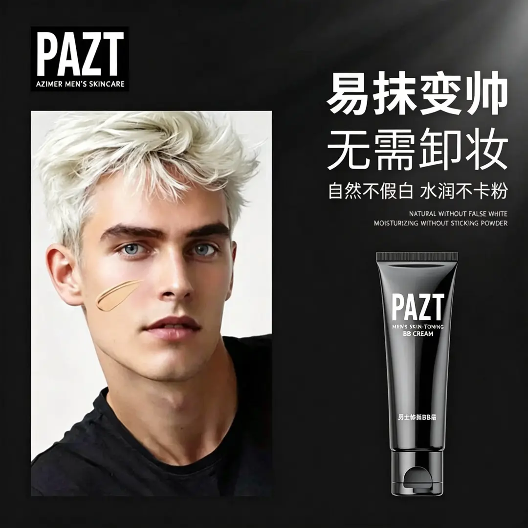 PAZT男士修颜BB霜易抹无需卸妆