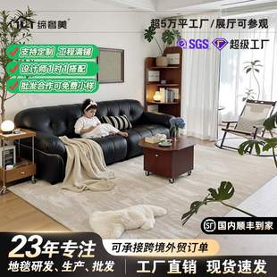 地毯客厅2025新款 现代简约免洗可擦卧室地毯高级感防水隔音地毯