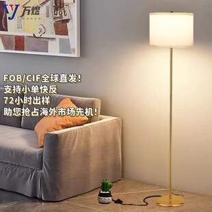 简约卧室灯落地灯极简墙角灯客厅轻奢落地台灯床头灯ledins氛围灯