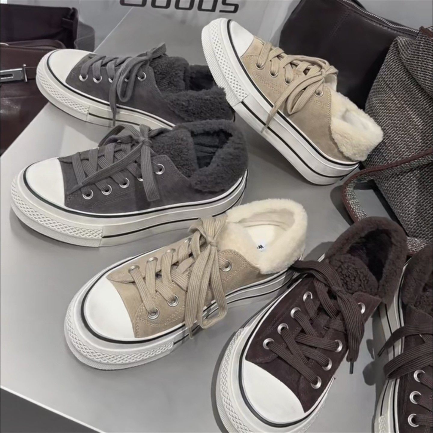 WM6女鞋2025秋新款欧货真皮系带厚底加绒保暖运动鞋韩版休闲板鞋,女鞋,休闲板鞋,淘宝优惠券,粉丝福利购,淘宝优惠卷