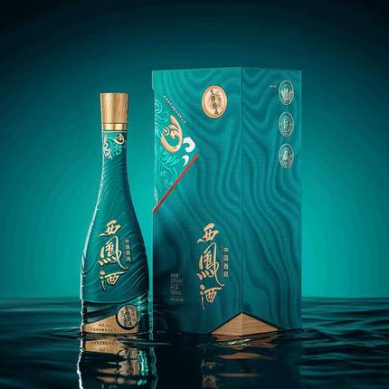 西凤酒1964艺术版52度凤香型白酒礼盒收藏宴请送礼500ml单瓶礼盒