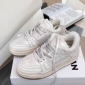 2025秋季 新款 厚底百搭做旧擦色时尚 欧洲站女鞋 百搭运动复古小白鞋