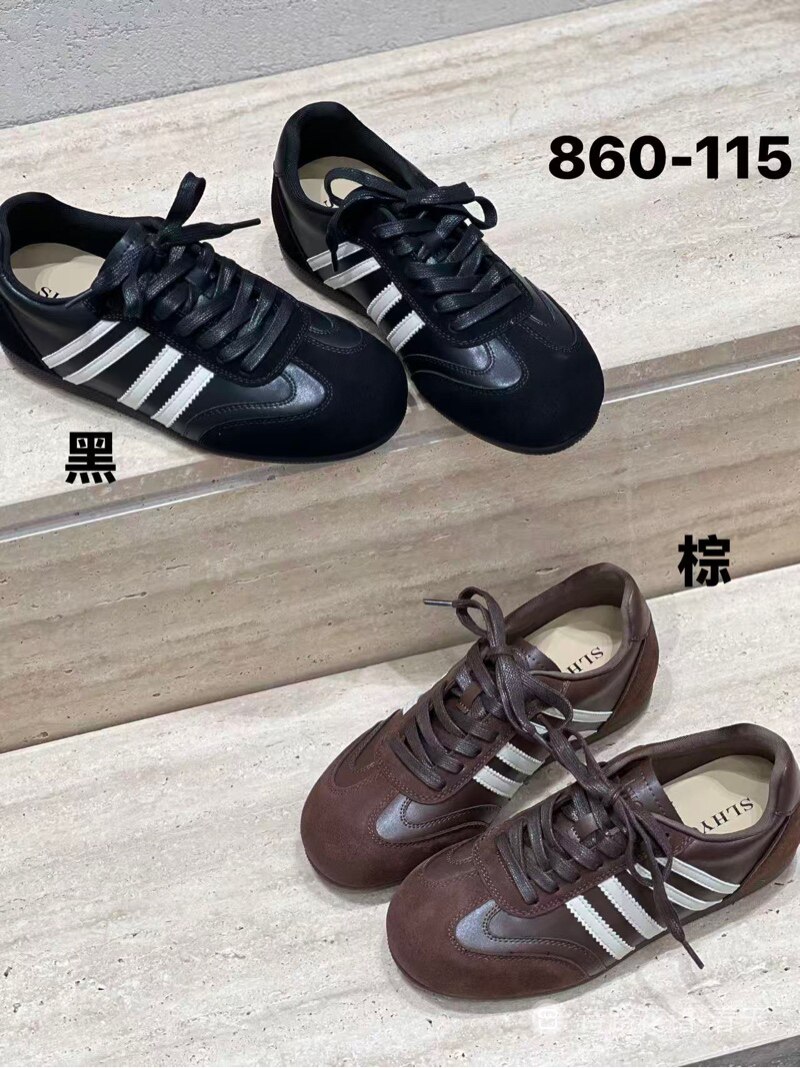 七彩青春官网正品2026新款时尚圆头平底女休闲单鞋860-115