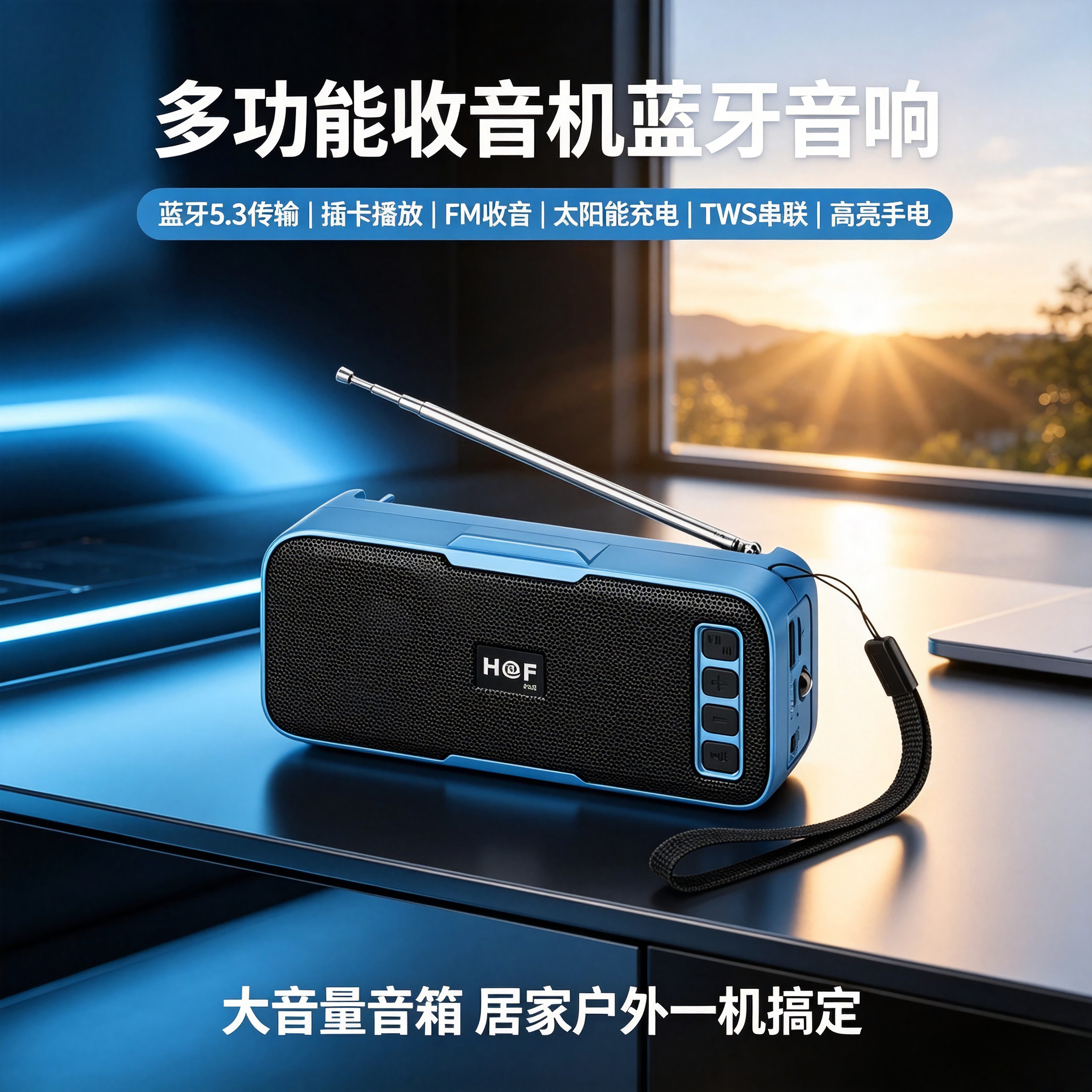 新款收音机带蓝牙音箱户外迷你