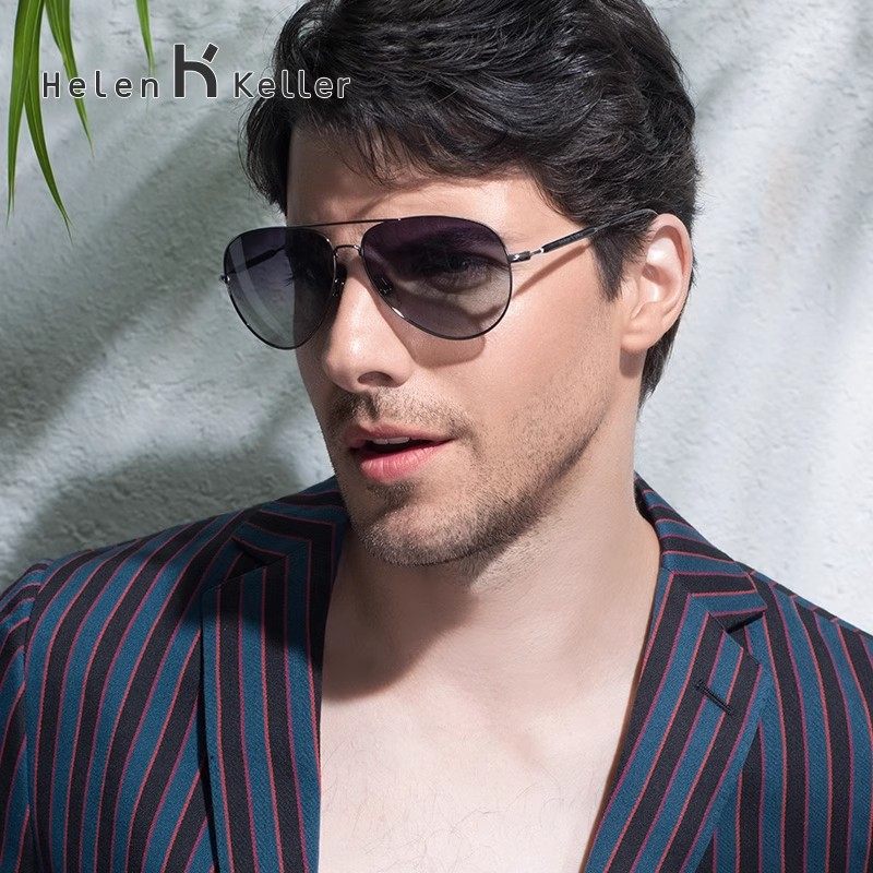 海伦凯勒近视墨镜男款可配带度数太阳镜防紫外线偏光镜驾驶员眼镜