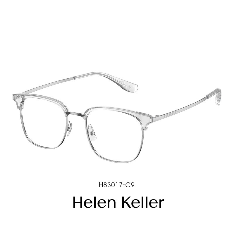 海伦凯勒斯文理工男款半框眼镜框可配近视度数镜片配镜架女H83017,ZIPPO/瑞士军刀/眼镜,眼镜架,淘宝优惠券,粉丝福利购,淘宝优惠卷