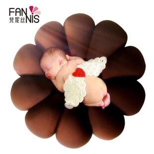 新影生儿摄影道具花摄朵造型抱枕拍靠棚拍照造型垫子甜A-0506甜圈