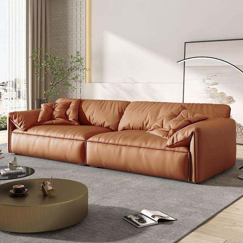 大象布艺发小户奢型客厅简约396现排代轻沙新款奶油风豆腐块直沙