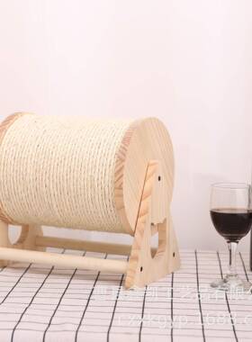 可拉木质爪球实木柱磨爪猫抓猫猫爬板架猫TKA抓耐抓猫咪玩具宠物