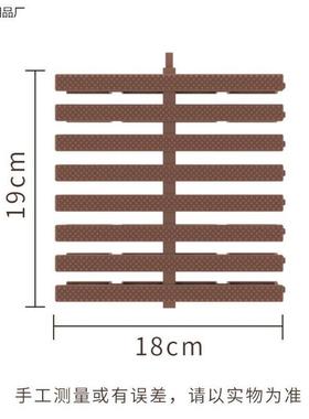 新款淋浴房面垫LBF高排高水隔浴防室踏板加厕所阳台灰色滑垫地卫