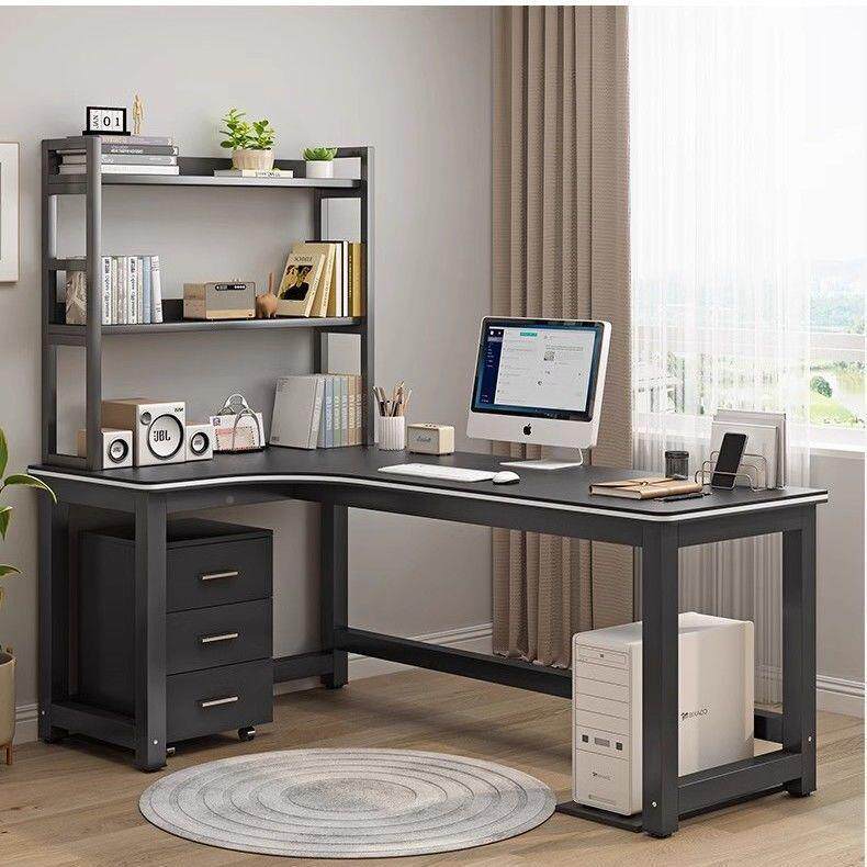 转角书室桌电桌台式L型办公桌约家用卧墙角拐角学习AL03简写字桌