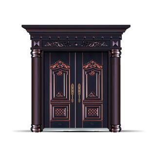 锌合904大金门防盗安全门铁户艺大门农村别墅大门入门铁门做