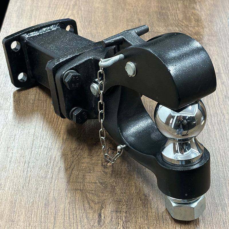 黑虎色头钩连接杆拖车器钩转换加长杆底座K854585x45车越野车房改