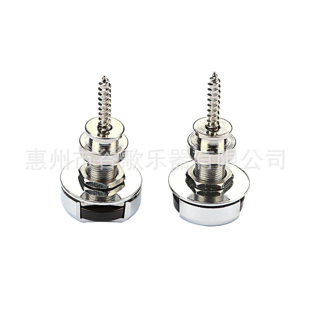 乐器配件背吉他件MWN吉他背带配扣铬色带扣