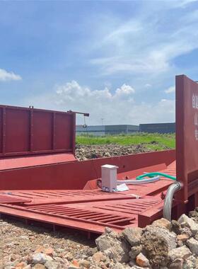 建筑工地洗车50816米可移动下沉式车土车渣洗池工程车过槽水槽