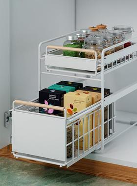 木棒下槽KM-55013置物架橱柜水收纳架款多层抽拉式房台面浴室水槽