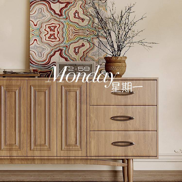 法斗KBX式复古风电柜客抽屉视柜靠厅墙简约玄关柜可/家具