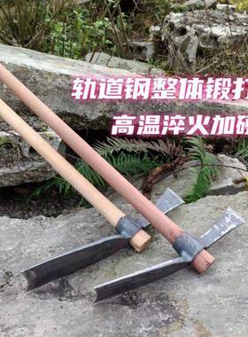打镐斧树根十镐斧劈柴户字锄外两用锄斧挖笋YXU锄头锻家用农用开