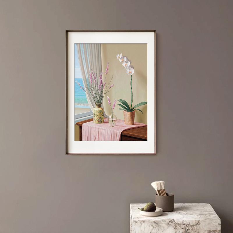 小众简大静师名画新古典客厅装饰画卧室温馨壁画墙画极物景C144风