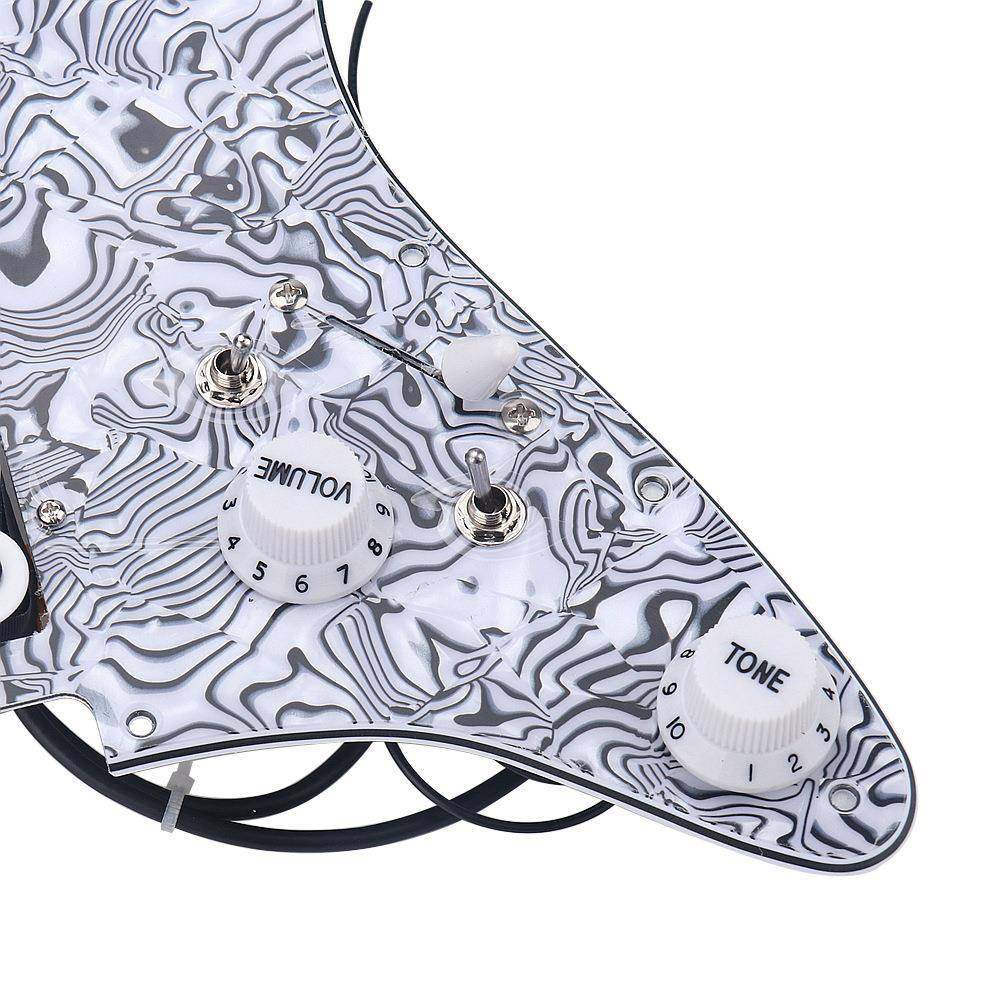 3层HUXZH板预接线吉他拾音护ST器SQ电器吉他电路板HH拾音套装