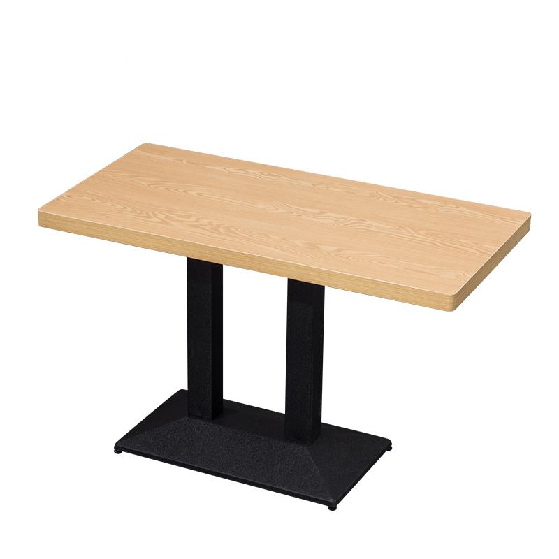 长形小吃店快餐QDQ桌椅小方桌餐店桌椅桌组方合四人快餐实木商用