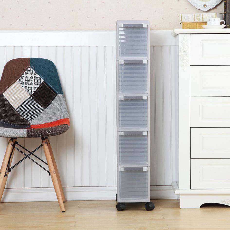 品彩T66302302-6305储悦三层夹缝柜塑新料款M夹缝抽屉柜意创家居