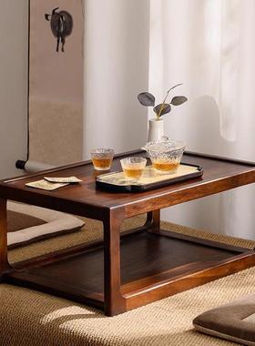 实木炕几卧室飘窗几多das66648功能茶几木飘窗桌东炕桌北用家日式