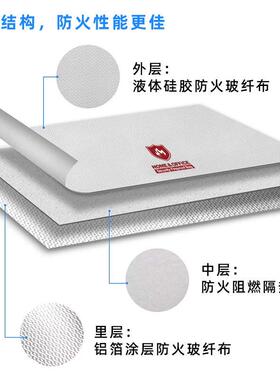 防火文件纳袋工厂直收供手提肩背大WRH容量档案资料安防全包火袋