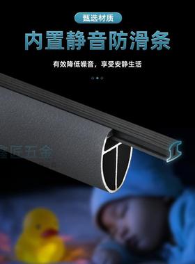 兰铝合OGE金衣通衣杆挂衣杆衣帽间架杆衣柜皮革衣椭杆托法座圆横